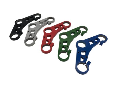 Erősített felső villakifli teleszkópvillához, kék, tuning Simson S51, S50, S70, S53, S83