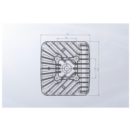 Venandi hengerfej nagyméretű hűtőbordákkal, az S50-eshez hasonló megjelenéssel, 50 cm³-es kivitelben.