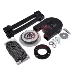   Szekunder hajtás készlet, lánc, lánckerekek, láncvédő, hardy tárcsa, csavarok, alátétek, Simson SR50, SR80