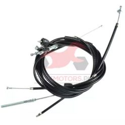   Bowden készlet, fekete, 75-ig, szivató hossz: 87 mm, külső állítócsavarral - Simson Schwalbe KR51/1