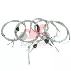   Bowden készlet, szürke, 1975-ig, régi fémi szivatókarhoz vaó szivatóbowdennel (87 mm), külső állítócsavarral - Simson Schwalbe KR51/1