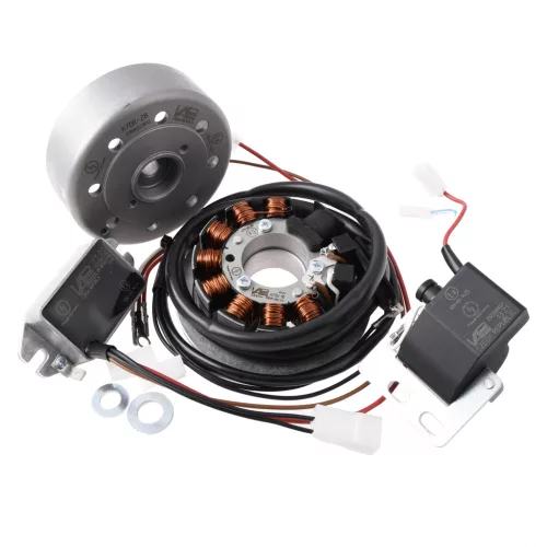 Gyújtás, SIMSON VAPE / POWERDYNAMO 12V/100W DC, egyenáramú, készlet, ORG