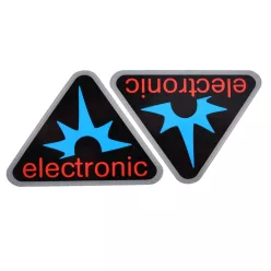   Matrica, párban, "ELECTRONIC", ezüst, Simson, S50