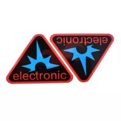 Matrica, párban, "ELECTRONIC", piros, Simson, S50