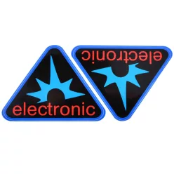 Matrica, párban, "ELECTRONIC", kék, Simson, S50