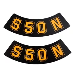 Matrica, oldalburkolat, sárga, SIMSON, S50N, készlet