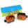 Set: 2 Blinker 6-eckig in fekete mit orangenem Glas - Simson S53, S83, SR50, SR80 - MZ ETZ