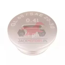   Alu zárócsavar, matt ezüst eloxált (olajbetöltő), O-gyűrű nélkül