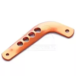   Kipufogó tartó, rövid, Enduro, Alumínium, narancs szín eloxált, Simson, S51, S70, S53, S83 Enduro