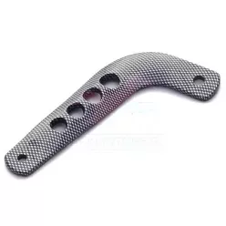   Kipufogó tartó, rövid, Enduro, Alumínium, karbon hatású, Simson, S51, S70, S53, S83 Enduro