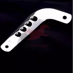   Kipufogó tartó, rövid, Enduro, Alumínium, krómhatású, Simson, S51, S70, S53, S83 Enduro