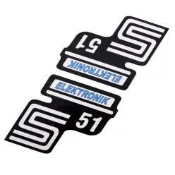 Burkolat matrica, SIMSON ELEKTRONIK S51, kék készlet