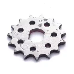   Szekunder hajtás első lánckerék, tuning, 15 fogú, Simson S51, S70, S53, S83, KR51/2 Schwalbe, SR50, SR80