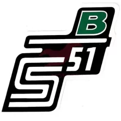 Matrica, oldalburkolat, zöld, B, SIMSON