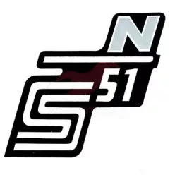 Matrica, oldalburkolat, ezüst, N, SIMSON