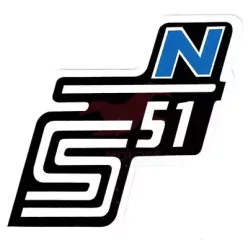 Matrica, oldalburkolat, kék, SIMSON, N