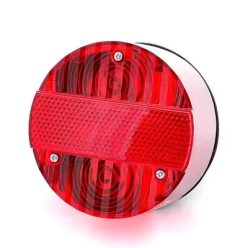   Hátsó lámpa kerek, helyzetjelzővel, komplett, Ø120mm, Simson, S50, S51, S70, KR51/2 Schwalbe, SR50, SR80