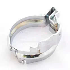   Kipufogó rögzítő bilincs, hátsó, krómozott, Simson S51, S70, S53, S83 Enduro, SR50, SR80