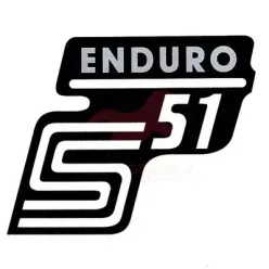 Matrica, oldalburkolat, ezüst, SIMSON, ENDURO