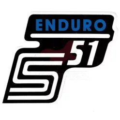 Matrica, oldalburkolat, kék, SIMSON, ENDURO