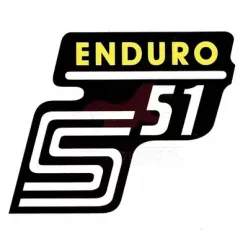Matrica, oldalburkolat, sárga, SIMSON, ENDURO