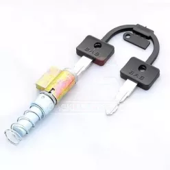   Kormányzár Ø14/10mm rugóval, Simson, S51, S70, S53, S83, SR50, SR80 - MZ ETZ, TS