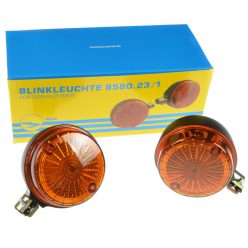   Hátsó index szett 2db, narancssárga búrával- Simson S50, S51, S70, SR50, SR80, MZ ETZ, TS