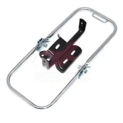   Hátsó csomagtartó, komplett, krómozott, hosszú szárakkal, Simson, S50, S51, S70