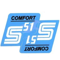 Matrica, oldalburkolat, kék, 2 típus, SIMSON, COMFORT