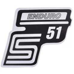 Matrica, SIMSON, oldalsó burkolat, ezüst, ENDURO, HGR