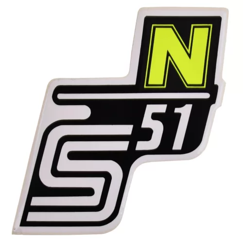 Matrica, SIMSON, oldalsó burkolat, S51N, sárga fluo, UGR
