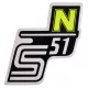 Matrica, SIMSON, oldalsó burkolat, S51N, sárga fluo, UGR