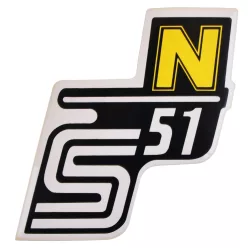 Matrica, SIMSON, oldalsó burkolat, S51N, sárga, HGR
