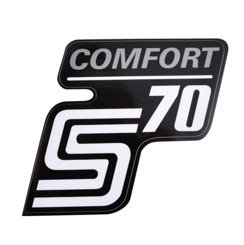 Matrica, oldalburkolat, "S70 COMFORT" - ezüst