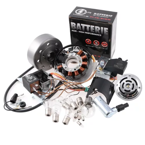 Gyújtás, SIMSON VAPE M-G-V 12V, készlet, ORG SPORT + tartozékok