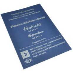   Alkatrészkatalógus, kiadás éve 1975, Simson, SR4-3 Sperber, SR4-4 Habicht