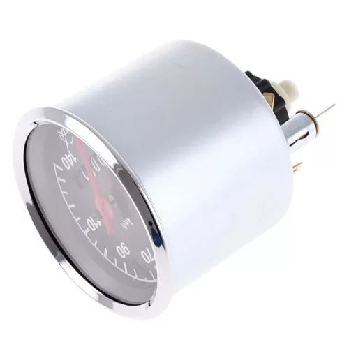 Kilométeróra 140 km/h, Ø80mm, Kontrollámpával PIROS + ZÖLD - MZ TS
