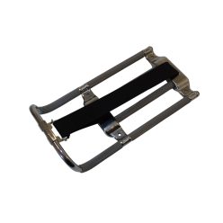   Csomagtartó kompletten, krómozott, szürke gumival, gumiszalaggal, Simson KR51