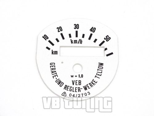 Kilométer Óra Számlap, Simson SR2