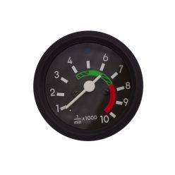   Fordulatszámmérő óra, fekete kerettel, távolsági fényszóró visszajelzővel, 10000 RPM, Simson S51, S53