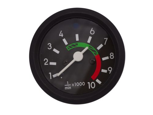 Fordulatszámmérő óra, fekete kerettel, távolsági fényszóró visszajelzővel, 10000 RPM, Simson S51, S53