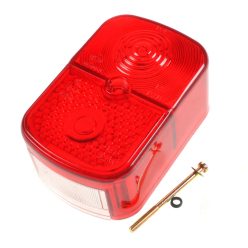   Hátsó lámpabúra piros, csavarral és alátéttel, Simson, KR51/1 Schwalbe, SR4-1 Spatz, SR4-2 Star, SR4-3 Sperber, SR4-4 Habicht