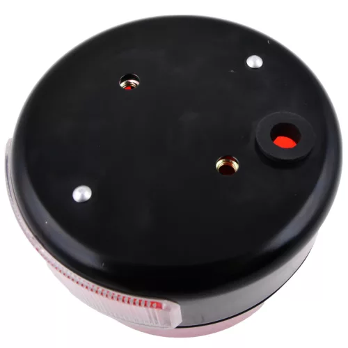 hátsó lámpa kerek, komplett, Ø100mm, rendszámtábla világítással - Simson, S50, KR51/2 Schwalbe