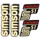 Matrica, burkolat és tank, S51 ENDURO, piros, RETRO PREMIUM készlet
