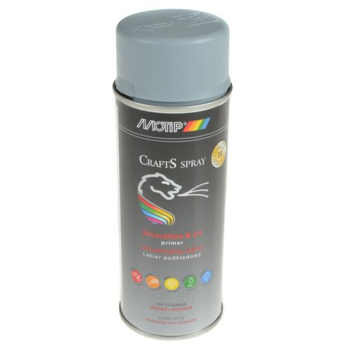 Festék spray, alapozó lakk, szürke, 400ML