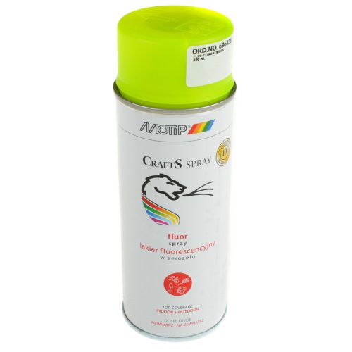 Festék spray, alapozó lakk, univerzális, fluoreszkáló, sárga, 400ML