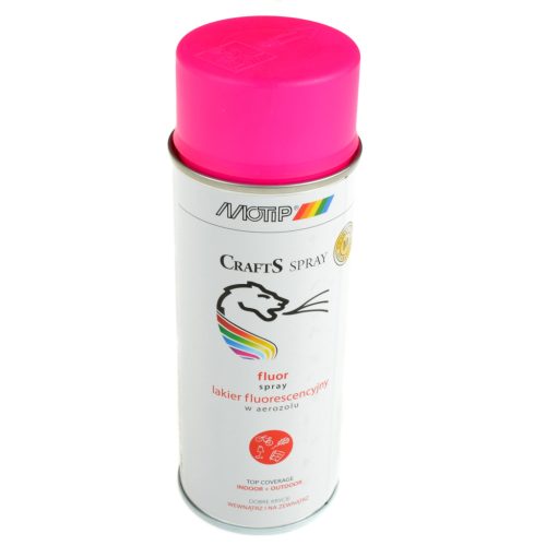 Festék spray, alapozó lakk, univerzális, fluoreszkáló, rózsaszín, 400ML