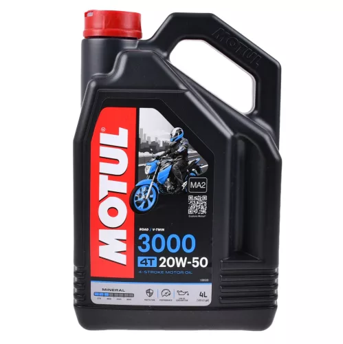 Olaj, MOTUL 3000 MINERAL 4T 20W50, 4L