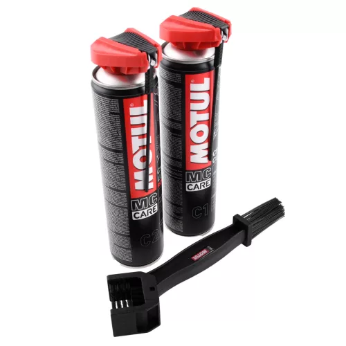 Lánctisztító készlet, MOTUL CHAIN CARE KIT C1 + C2 + kefe