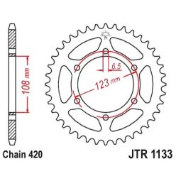   Hátsó lánckerék, DID + JT, DERBI, SENDA, YAMAHA, APRILIA, új típusú